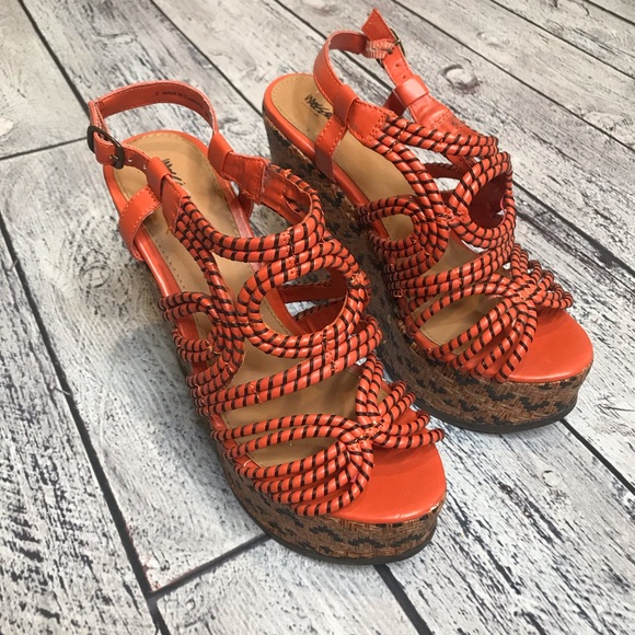 Mossimo wedges size 8 summer fun - Picture 4 of 11